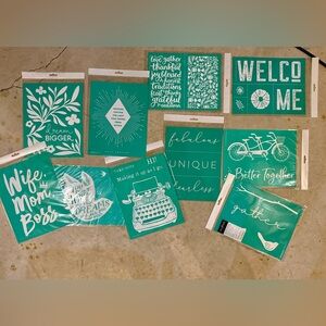 Chalk Couture stencil lot - 10 new transfers